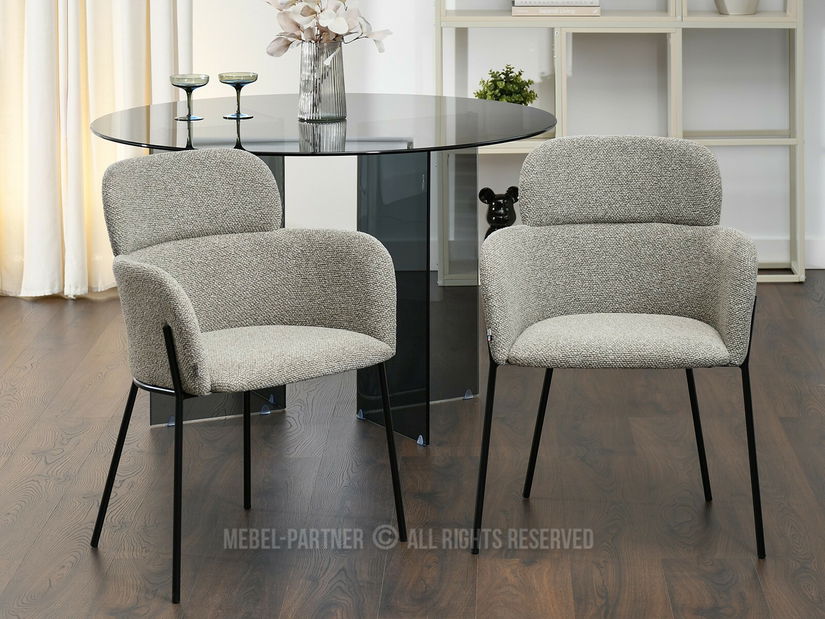 Blagovaonska stolica Bastante (bež + crna)