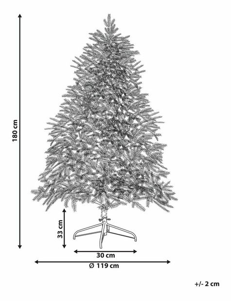 Karácsonyfa 180 cm Finnian (zöld)