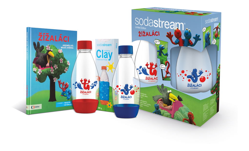 Náhradná fľaša Sodastream ŽÍŽALÁCI (2xFĽ+DARČEKY) detská 0,5l (2ks)