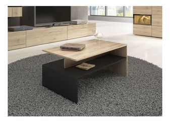 Dohányzóasztal Barly Typ 99 (fekete + tölgy san remo)