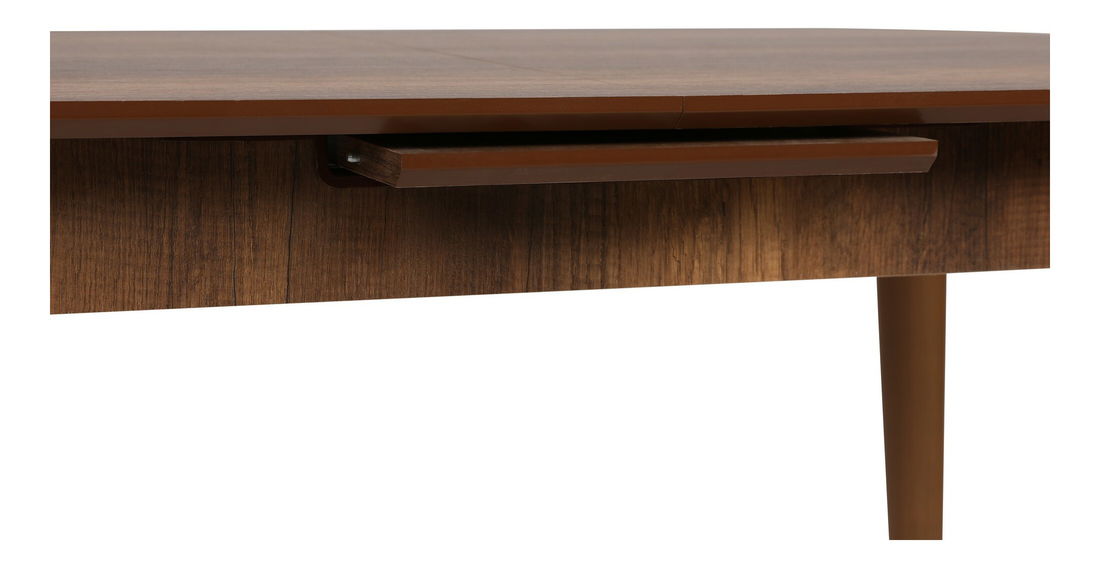 Masă sufragerie extensibilă (pentru 6 persoane) Reno (nuc)