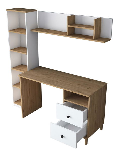 PC stolić Haiti 115 (orah + bijela)