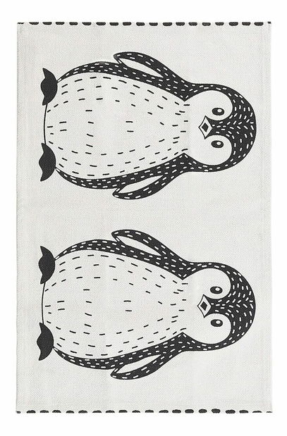 Covor 60x90 cm HARAB (negru + alb)