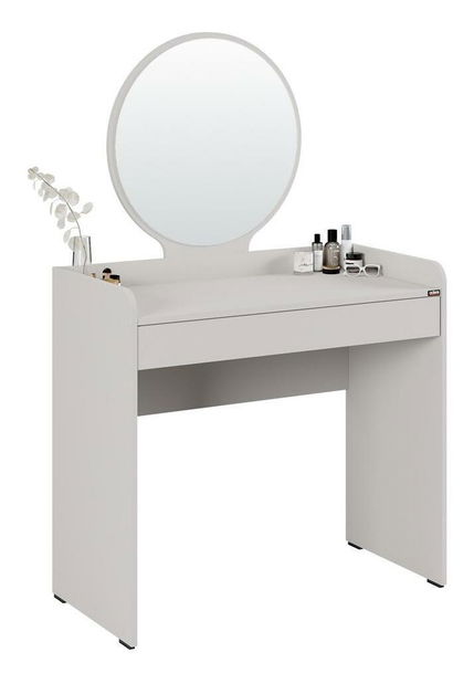 Toaletni stolić Trinity 1 (bijela) (s ogledalom)