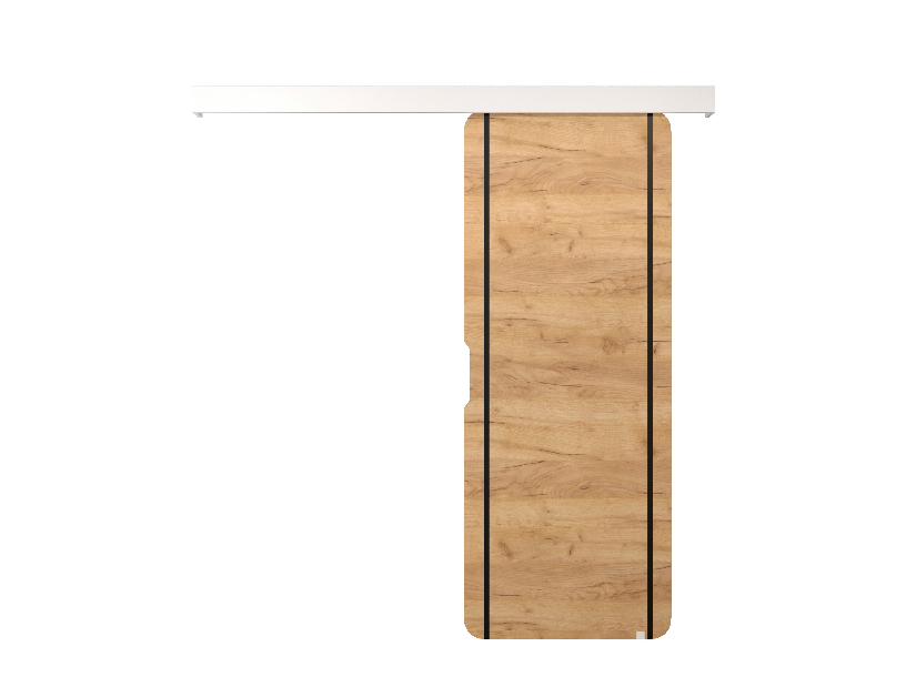 Uși culisante Oneil IX (Stejar craft auriu + alb mat)