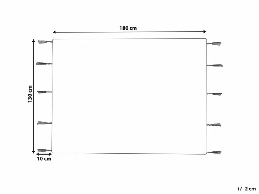 Deka 130 x 180 cm Deoga (bež)