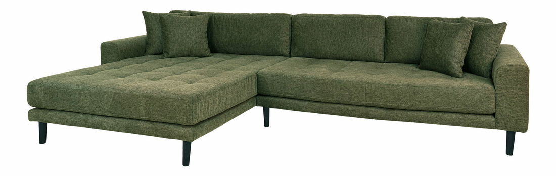 Rohová sedacia súprava (L) Lvaveriaora (olivovo zelená)