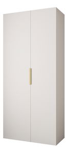 Ormar za garderobu 110 cm Carmela 50-4 (bijela + zlatna)