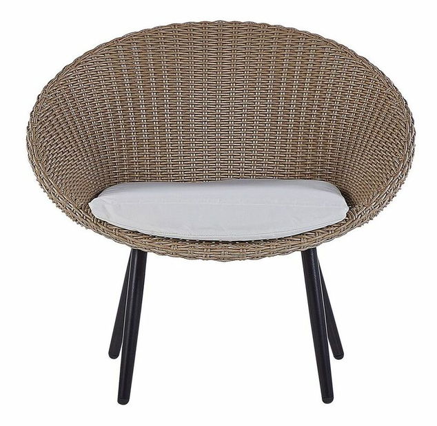 Set mobilier de grădină Ortaga (bej deschis) (cu perne) (pentru 2 persoane)