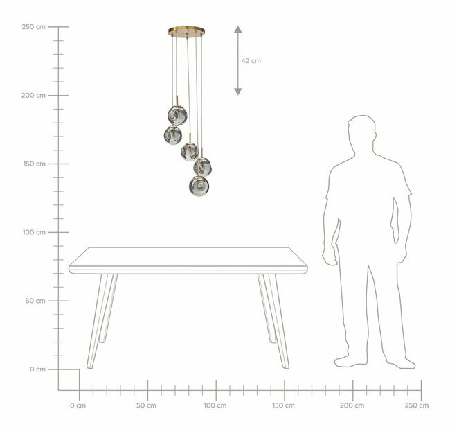 Lustră Rafla (transparent)