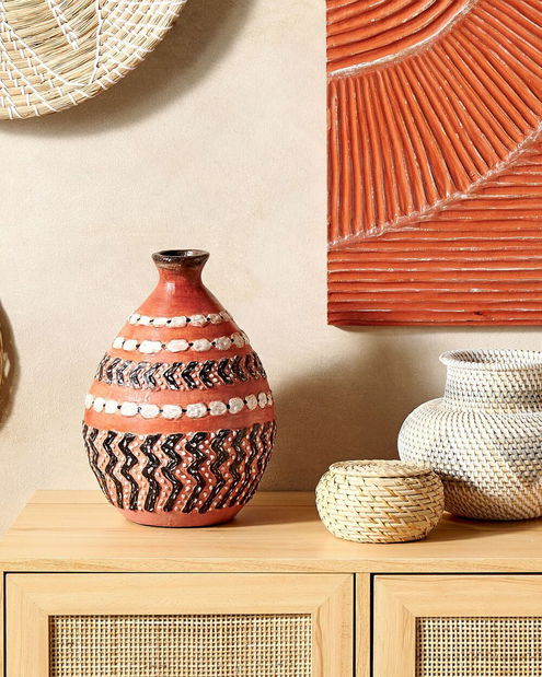 Vază Kumza (maro + multicolor)