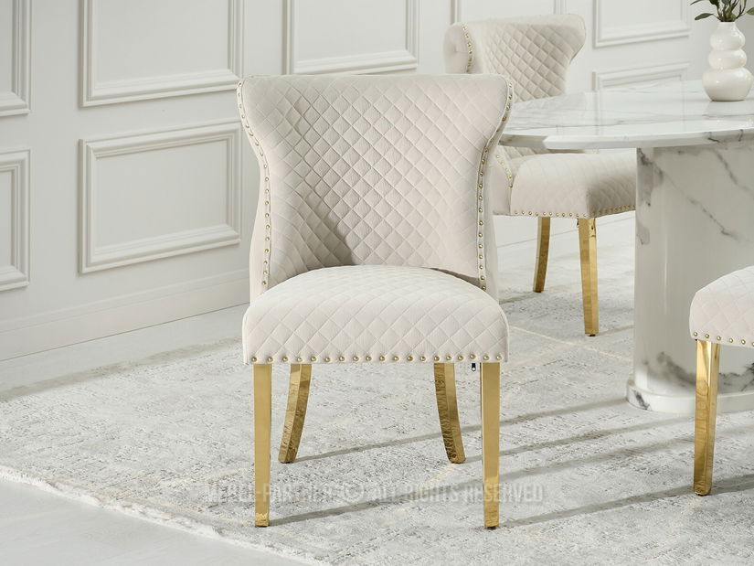 Szék Gabi (bézs + arany)