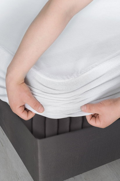 Protecție saltea 200 x 200 cm + 30 cm Austin Fit Poll (alb)