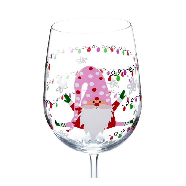 et de 3 pahare de vin 450ml Tipsi trio (motiv de iarnă)