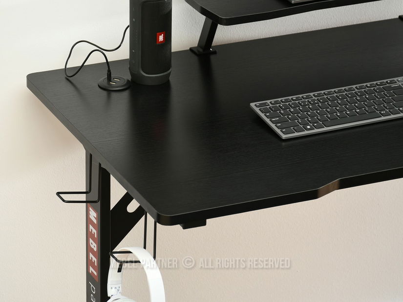 PC stolík Matts 115 (čierne drevo + čierna)