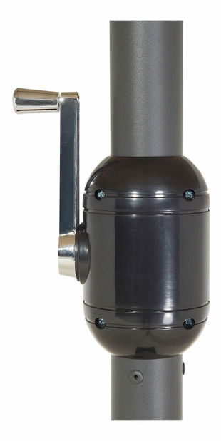 Umbrelă de grădină 270 cm SILVANIA (poliester) (gri închis)