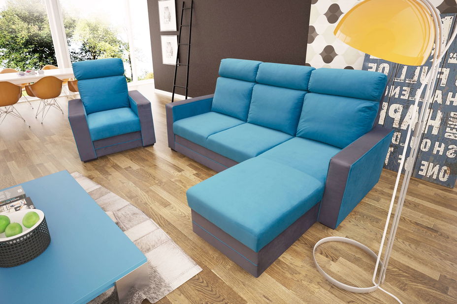 Colțar Maurita (Albastru + Negru) (D)