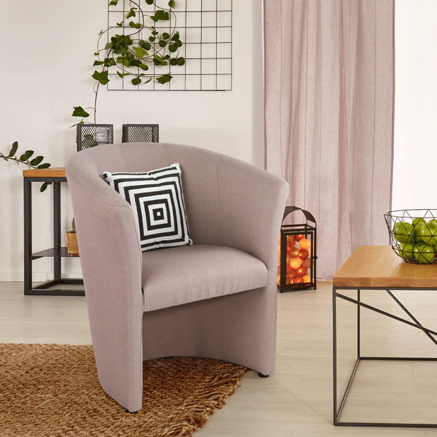 Fotel Cubali (púder rózsaszín)