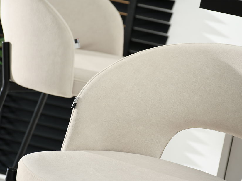 Barová stolička Guinden (krémová + čierna)