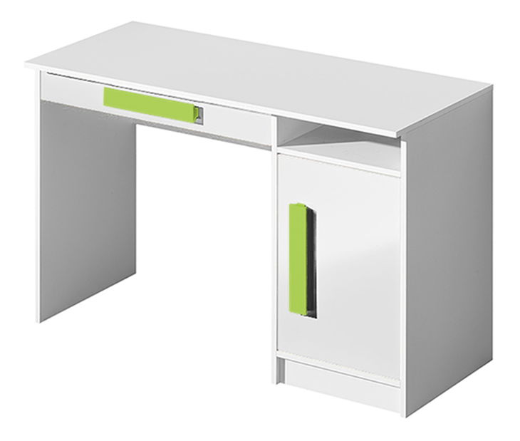 PC asztal Gullia 9 (fehér + zöld)