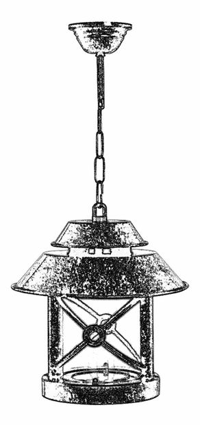 Vanjski luster Dixie (smeđa)