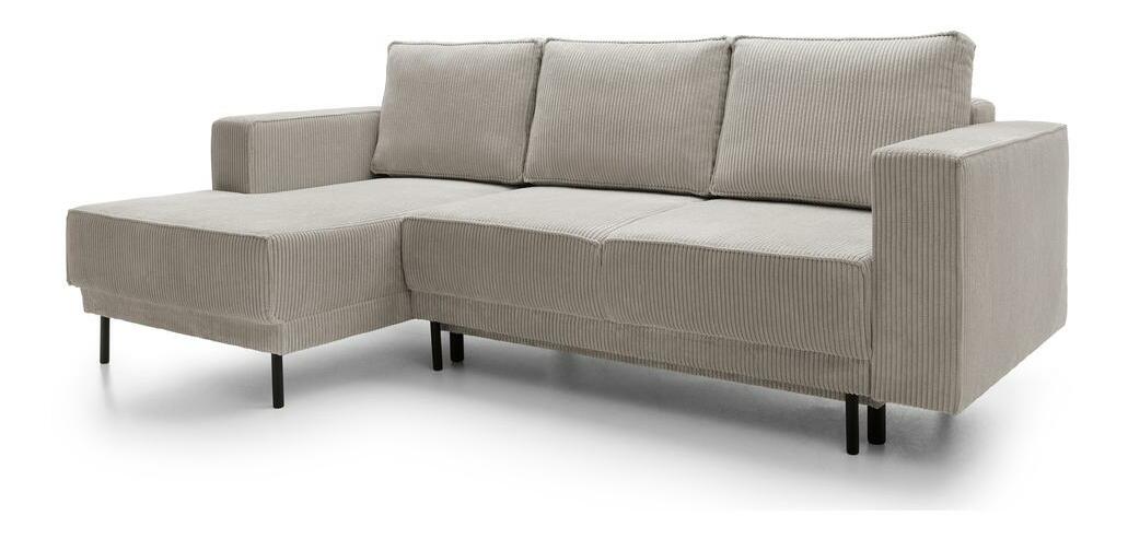 Sarokkanapé Rodriguez mini (B) (sötét bézs + fekete)