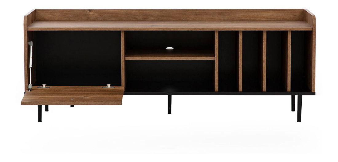 Mobilier living Percival I (negru + brandy castello)