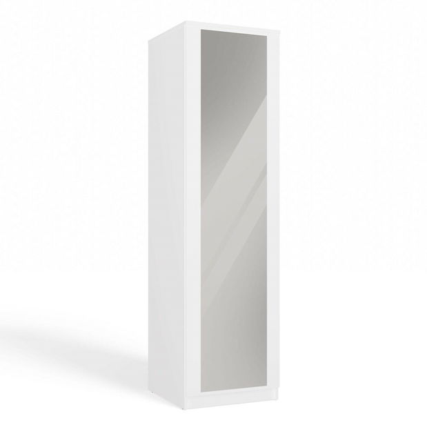 Dulap de haine Musecalo 2 (alb) (cu oglindă)