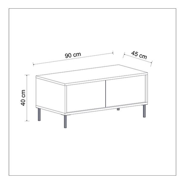 Konferenčný stolík Iris (biela)