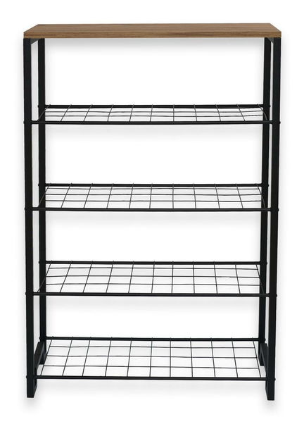 Botník (skrinka na topánky) Tosono 2 (borovica atlantická + čierna)