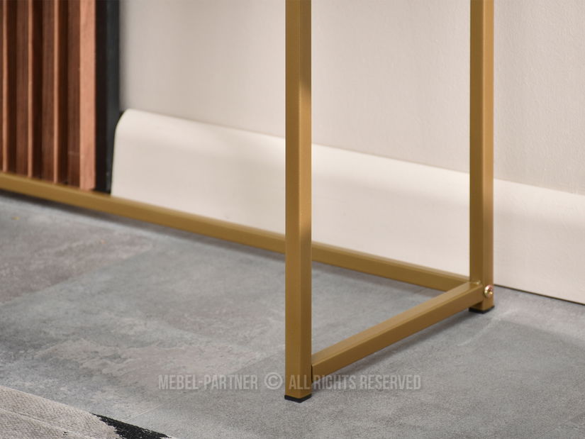 Konzolni stolić Norma M (orah + zlatna)