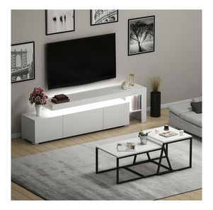 Set mobilier living Belizza (alb)