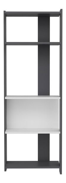 Regál Tebema (antracit + biela) 