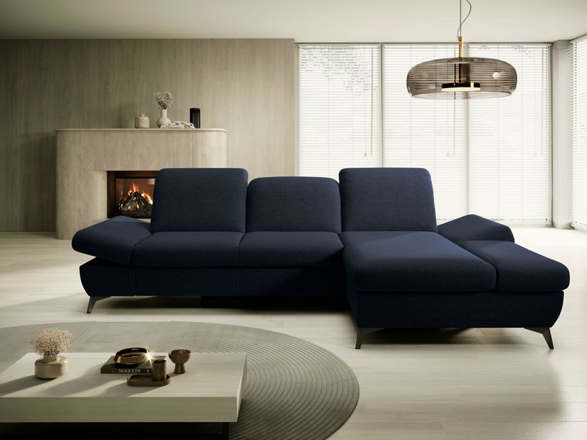 Sarok ülőgarnitúra Harpie (sötétkék) (J)