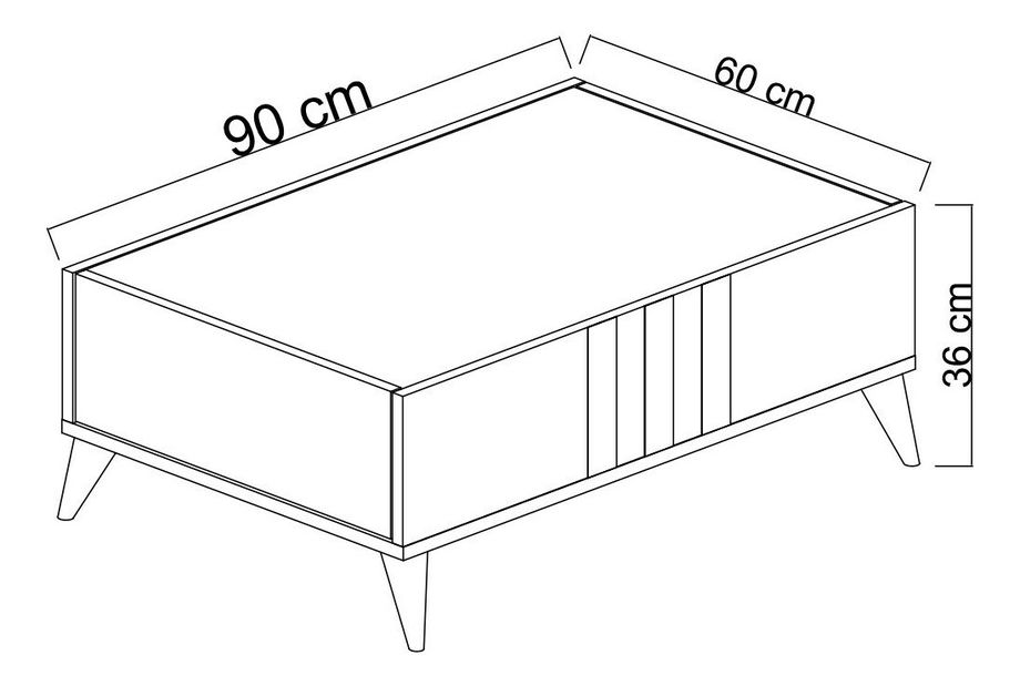 Nappali fal Chromatic (antracit + dió)