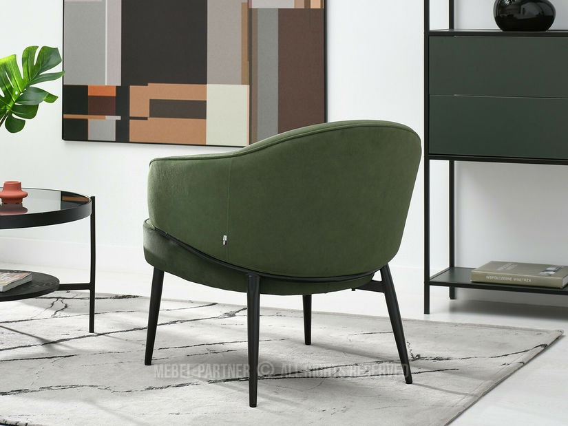 Fotel Alfredo (zöld + fekete)