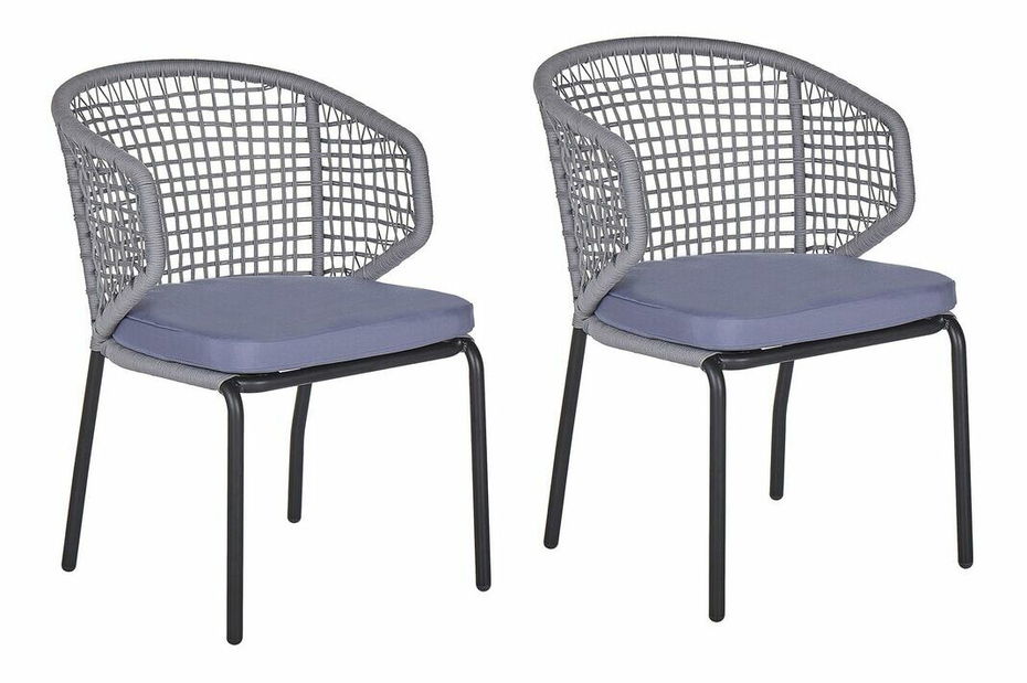 Set 2 ks. záhradných stoličiek Pali (sivá)