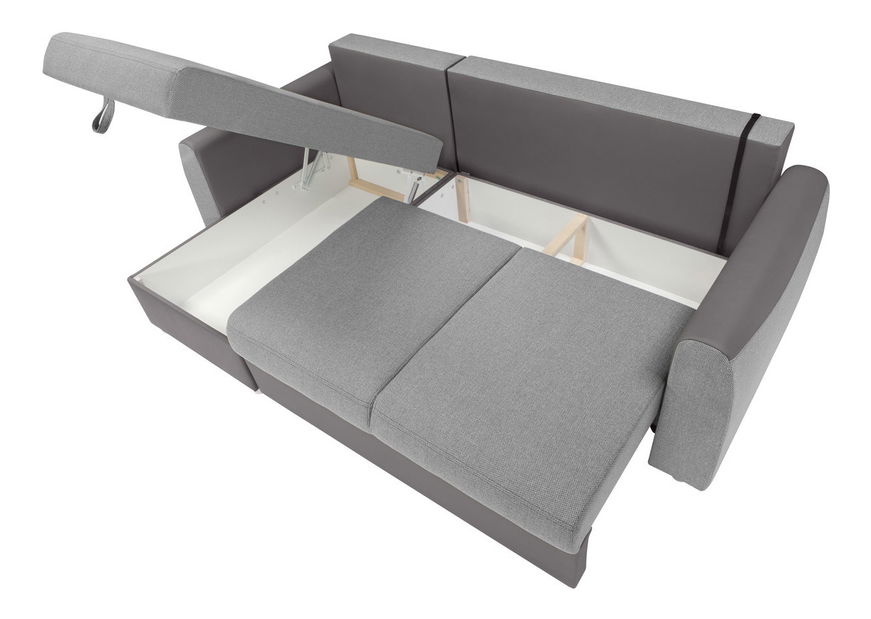 Rohová sedačka BRW Jette II LUX 3DL.URCBK (sivá) (L)