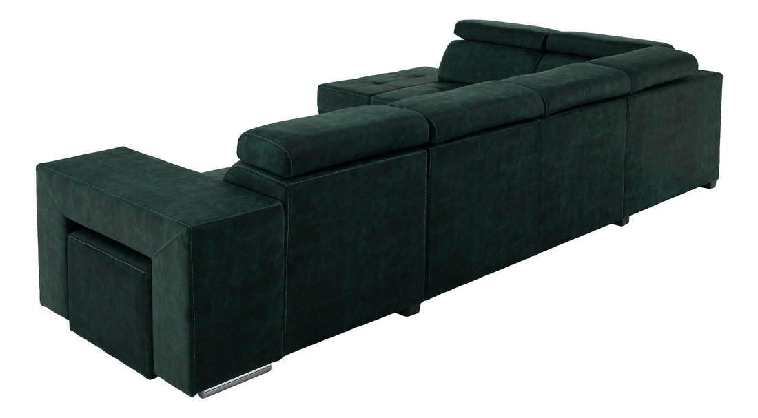 Rohová sedacia súprava Maiga BIG (smaragdová) (L)
