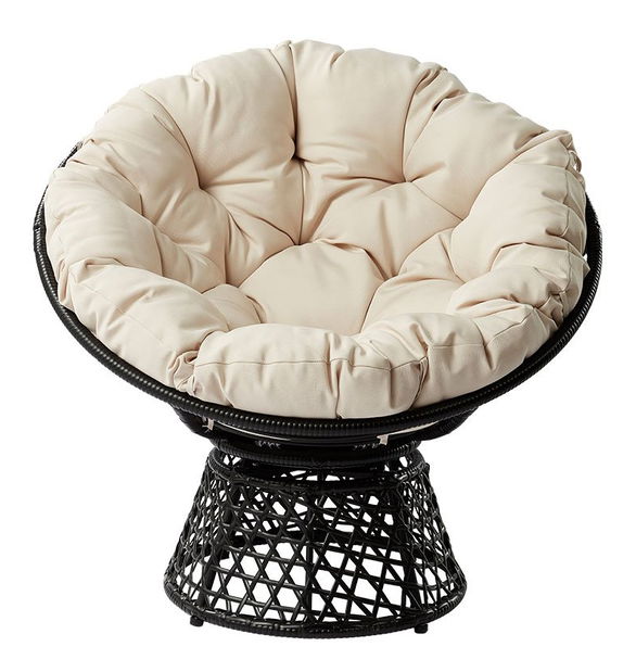 Fotoliu rotativ de grădină Mirjan Arliss (Cadru) (crem)