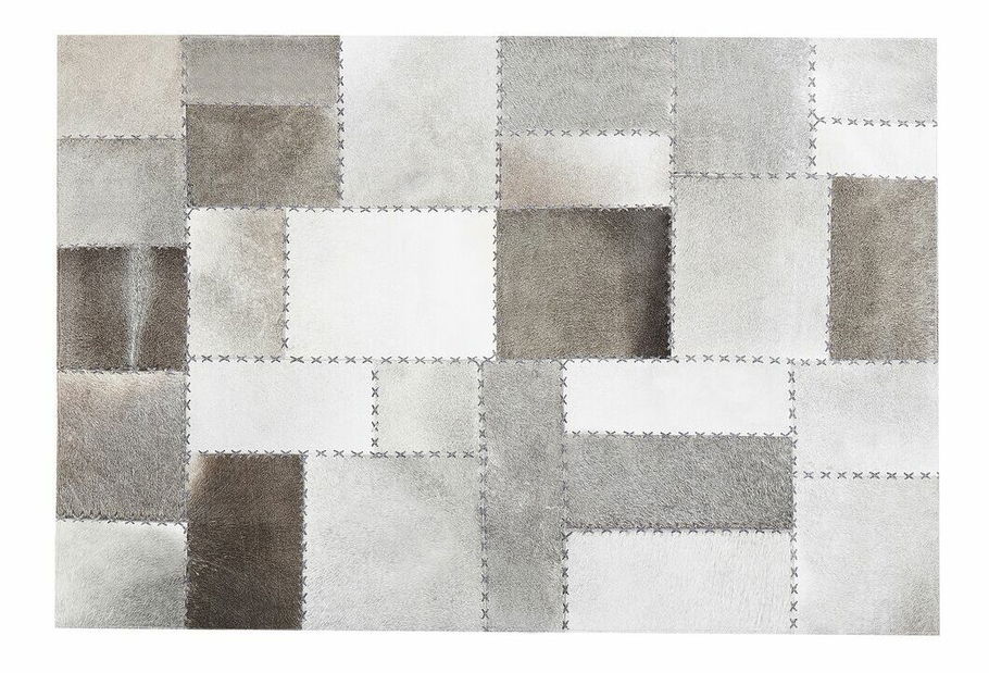 Szőnyeg 160x230 cm PERIVA (bőr) (barna)