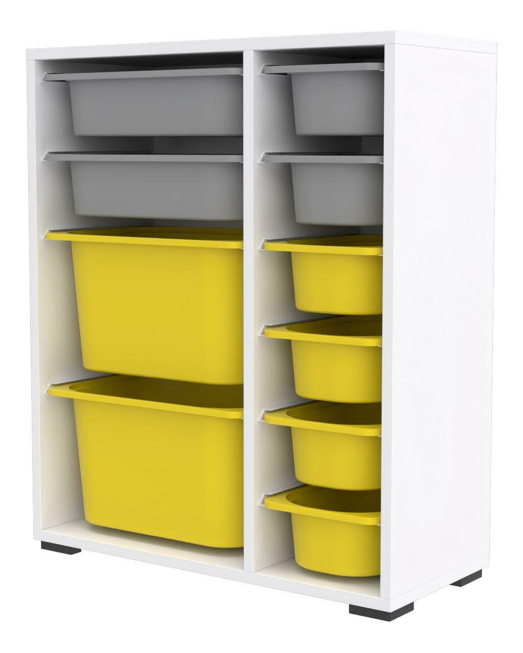 Játékrendszerező Dremonka 10 (fehér + szürke + sárga)