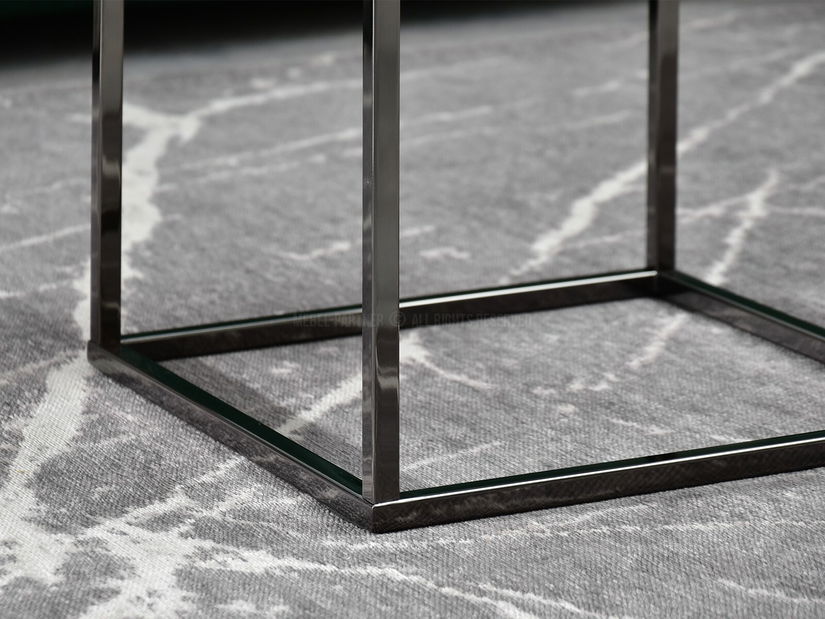 Konferenčný stolík Bella S (chrómová + čierna)