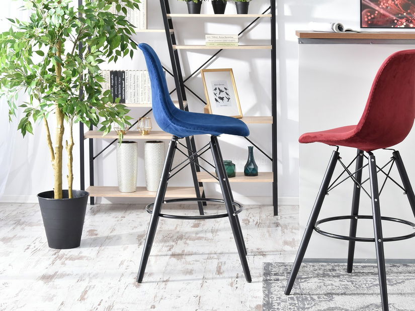 Scaun Epsie (albastru marin + negru)