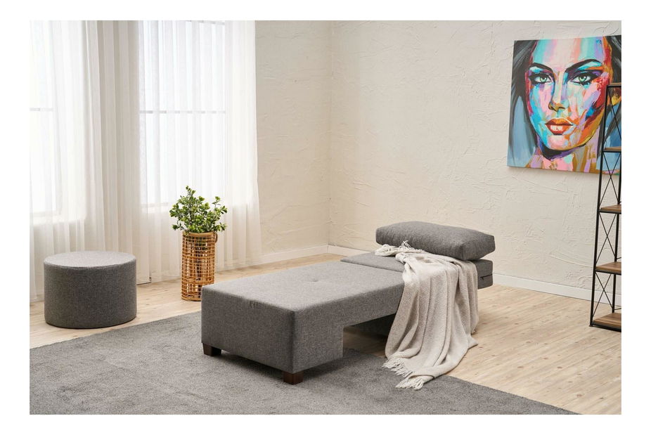 Fotoliu extensibil Perenilla L (D) (gri + Nuc)