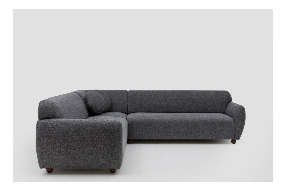 Kutna garnitura Edoletta 2 (tamnosiva)