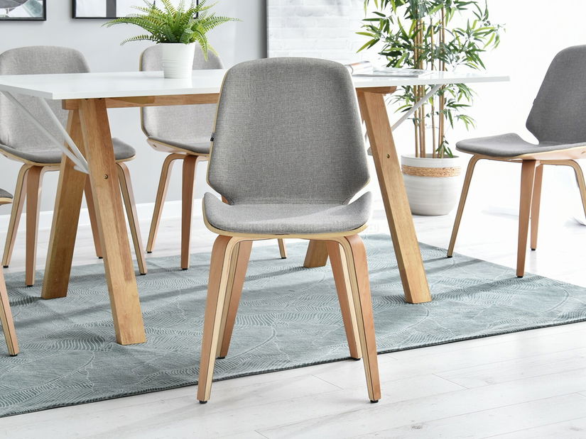 Stolička Vincez (sivá + buk)