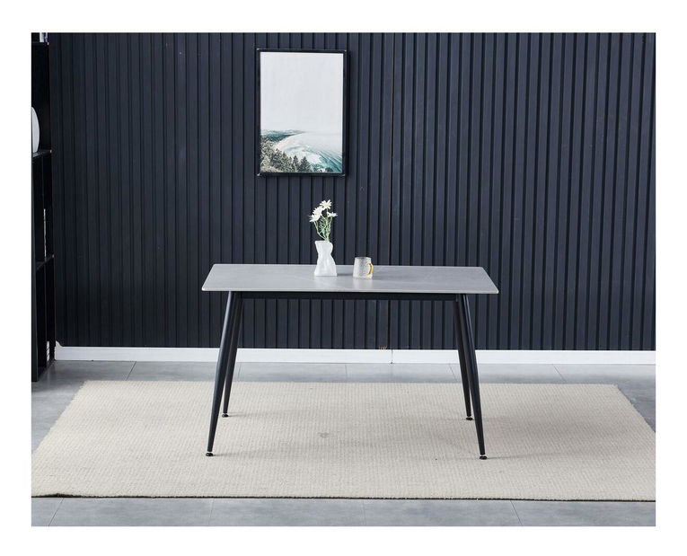 Étkezőasztal Human (szürke márvány) (4 fő részére)