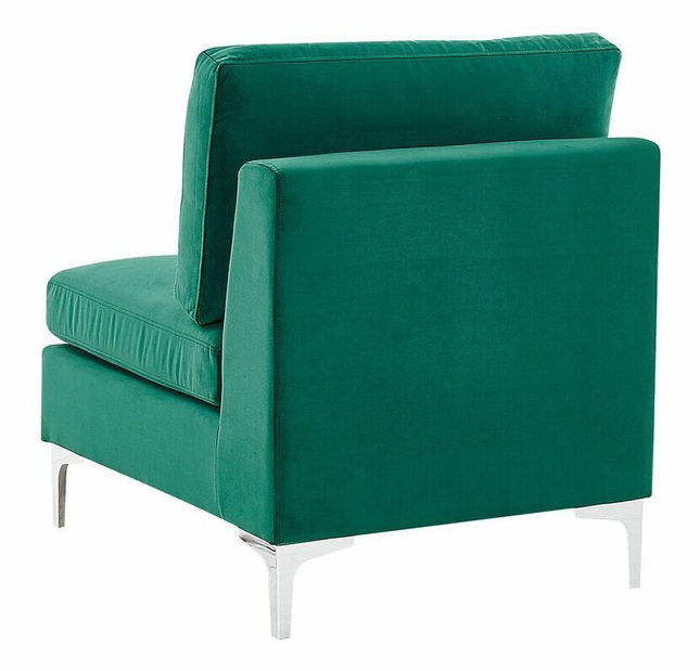 Canapea trei locuri EVENA (verde) (cu taburete)