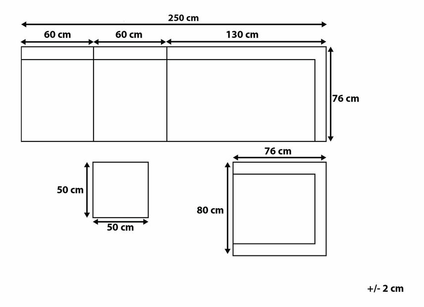 Kerti ülőgarnitúra Xxl (fehér)